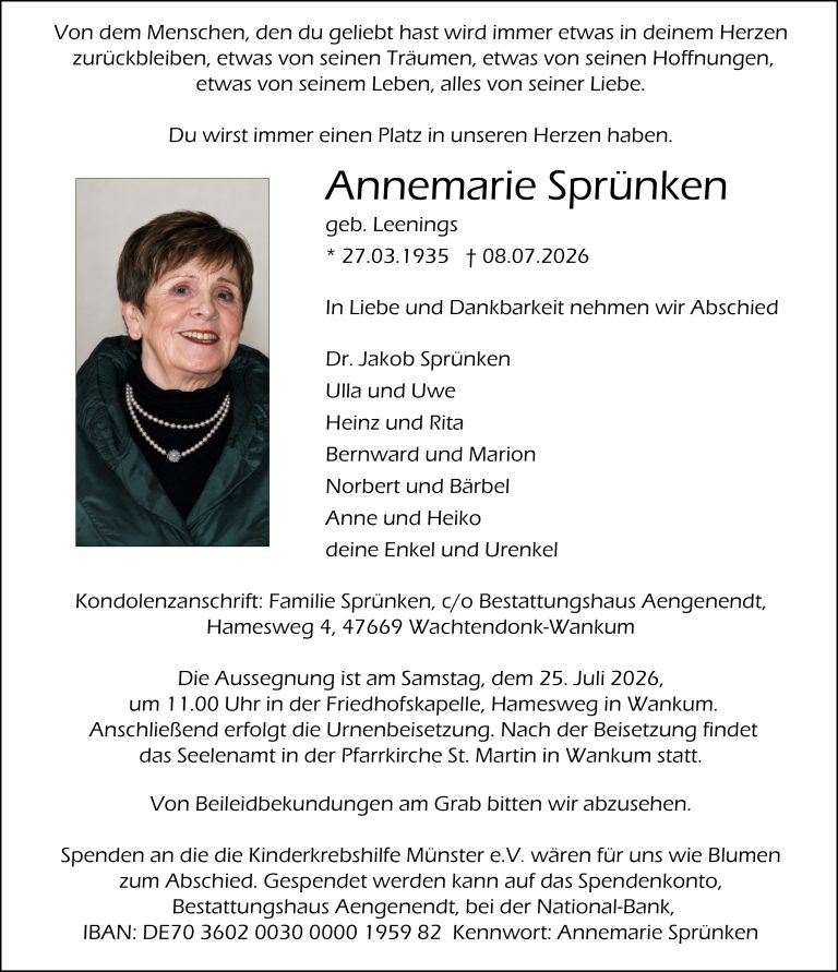 Annemarie Sprünken